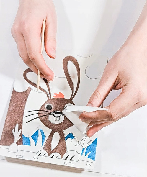 Piaskowe Malowanki WIELKANOCNY ZAJĄCZEK 6+ Alexander 3062