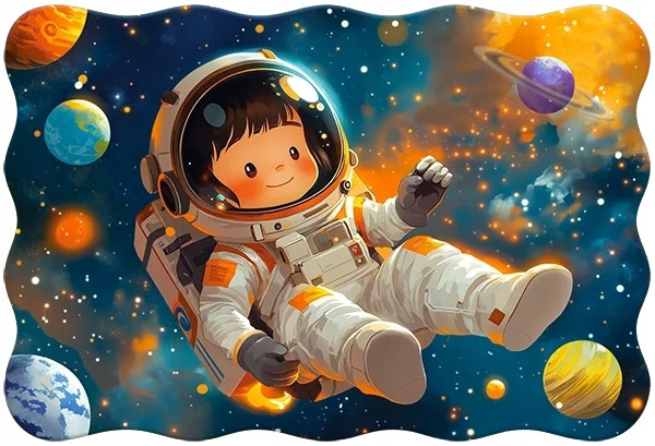 Puzzle 20 el. Maxi C-02450 Little Astronaut