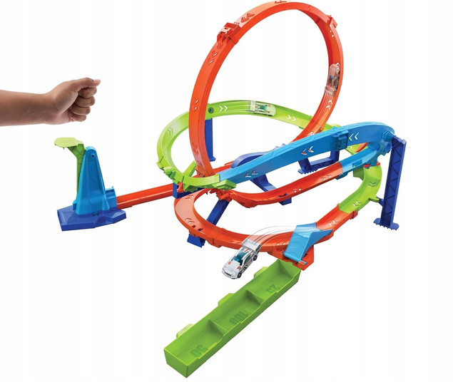 Hot Wheels Action Tor Zakręcone Tornado HTK16 z Autkiem