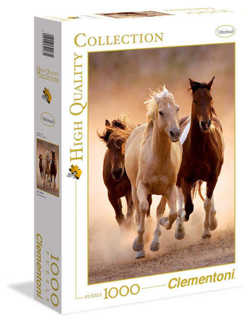 Clementoni Puzzle HQC 1000 Running horses 39168