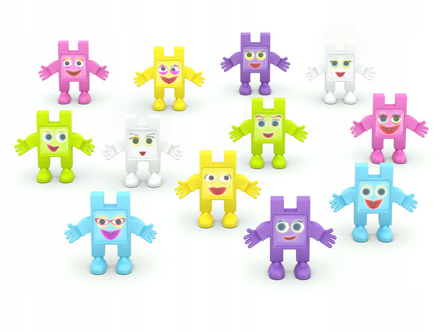Klocki Meli Figurki Emoti Pretty Zestaw 12 sztuk dla dzieci 3+