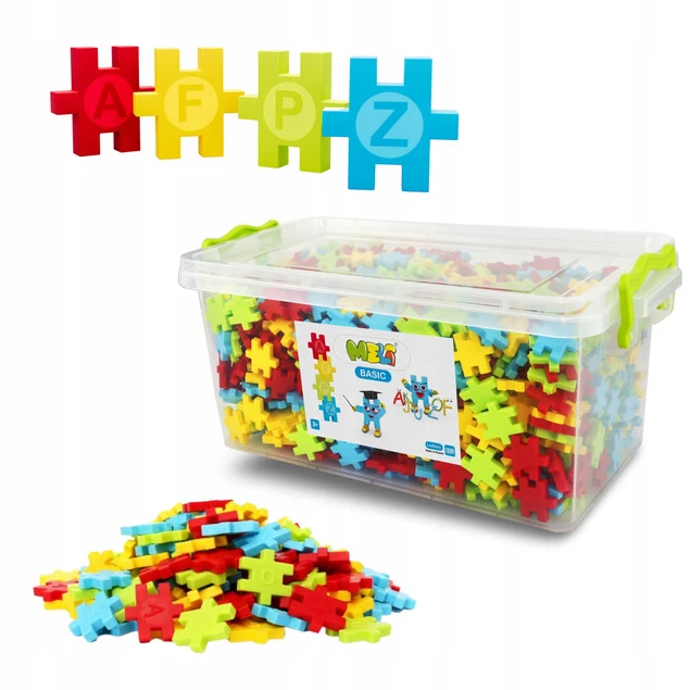 Klocki Meli Basic Letters Edu 1200 el. z literami