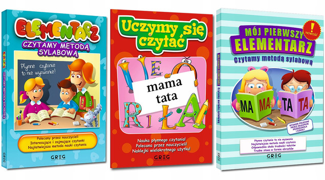 Pakiet 3 Książek Do Nauki Czytania Metoda Sylabowa Czytanie Ze Zrozumieniem
