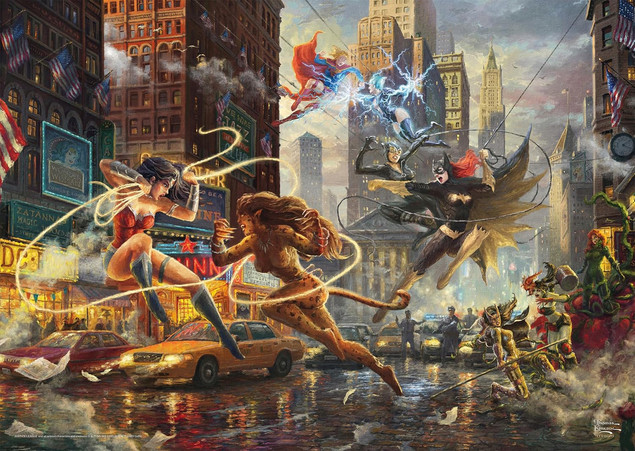 Puzzle Schmidt Spiele 1000 el. Thomas Kinkade Kobiety DC Comics Premium Quality