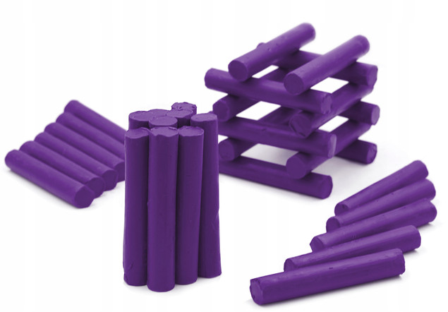 Plastelina Szkolna 1kg FIOLETOWA w Laseczkach Luzem MONA