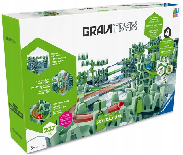 Gra logiczna RAVENSBURGER Gravitrax Zestaw startowy Skytrax XXL 25960 237el