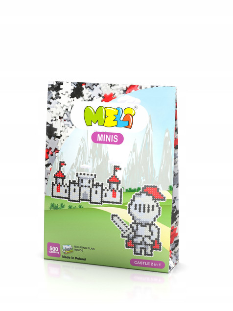 KLOCKI MELI MINIS ZAMEK 2w1 500 el. Thematic – Buduj i Układaj