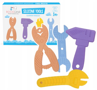 BOCIOLAND Gryzaki Silikonowe NARZĘDZIA WARSZTATOWE Zestaw Pastel 3M+ BL244