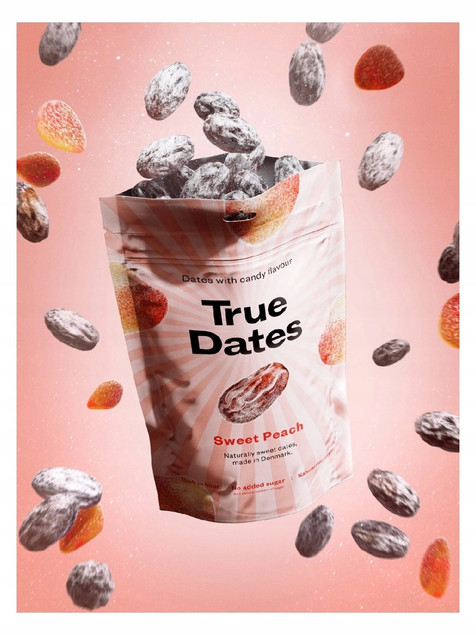 True Dates Sweet Peach Daktyle Brzoskwiniowe 100g Bez Cukru