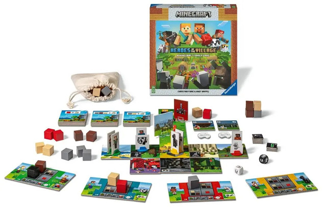 Gra planszowa Minecraft dla dzieci: Uratuj wioskę Ravensburger