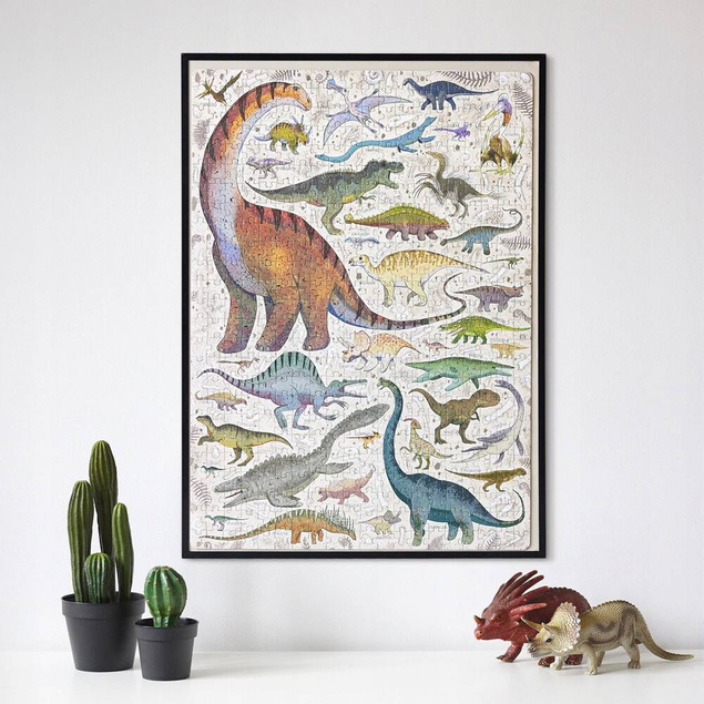 Puzzle 500 Układanka PuzzLove DINOZAURY Prehistoryczne Gady Kreda 9+ CzuCzu