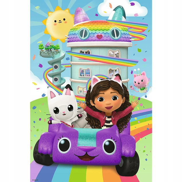 Puzzle Trefl 160 el. Koci Domek Gabby Piękna Gabby + Plakat