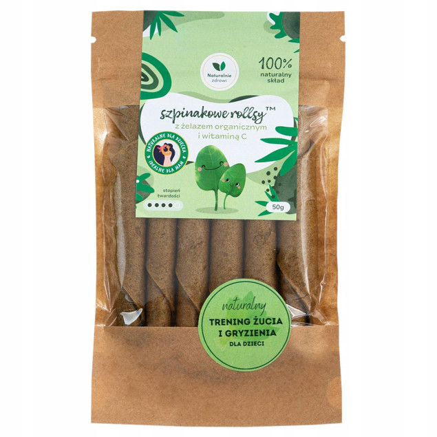 Rollsy SZPINAKOWE z Witaminą C 50g Naturalnie Zdrowi