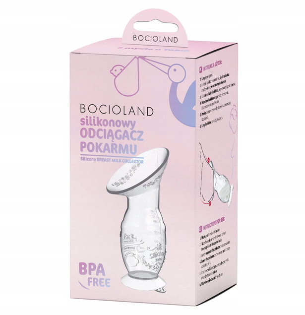 BOCIOLAND Kolektor Silikonowy Do Mleka Odciągacz Pokarmu Butelka
