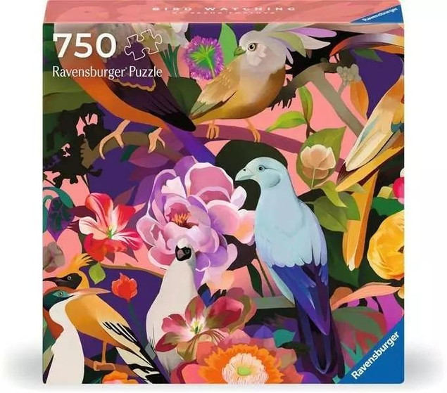 Ravensburger Puzzle Art & Soul: Kolorowe ptaki i kwiaty 750 sztuk