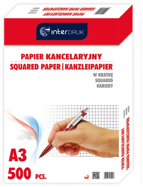 Papier kancelaryjny A3/500K kratka
