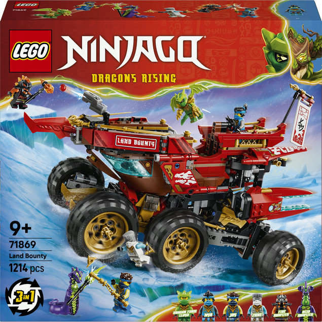 LEGO NINJAGO 71869 Nagroda Losu na Lądzie Ciężarówka 3w1