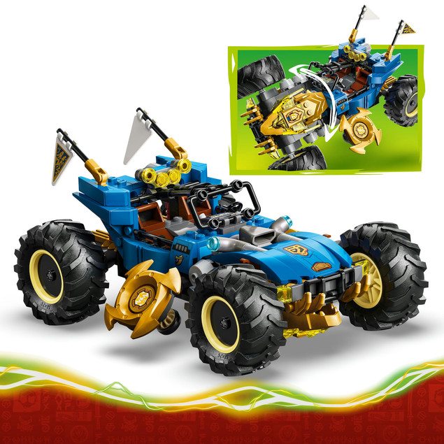 Klocki LEGO Ninjago 71856 Jay Transformujący się Samochód Mech Smoka 387 el.