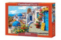Puzzle 2000 OBRAZ MIASTO SANTORINI GRECJA Castorland