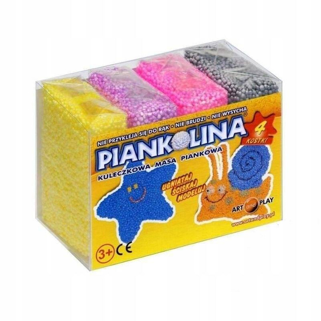 PIANKOLINA 4 KOLORY MASA KULECZKOWA PIANKOWA