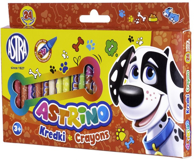 Kredki świecowe 24 kolory Astrino ASTRA