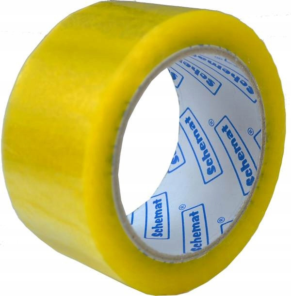 Taśma Pakowa Bezbarwna Schemat 48mm x 100m (6 szt.)