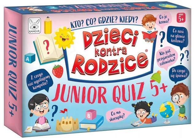 Dzieci kontra Rodzice Junior Quiz – gra edukacyjna