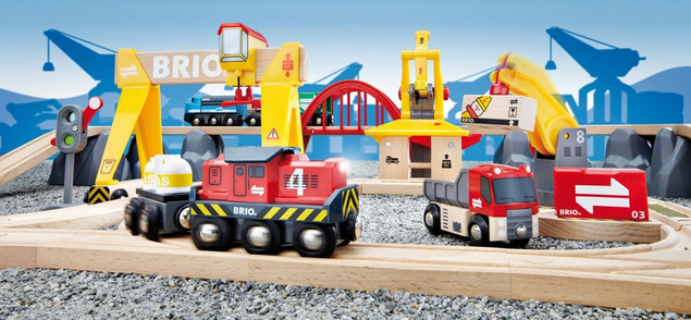 BRIO World 33097 Cargo Railway Deluxe zestaw kolejowy dla dzieci 3+