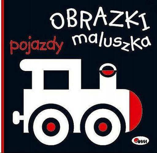 Książeczka Kontrastowa Harmonijkowa dla Dzieci Obrazki Maluszka POJAZDY