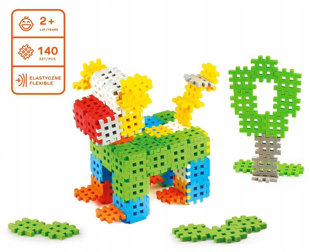 Klocki Mini Waffle 140 Elementów 2+ Marionex