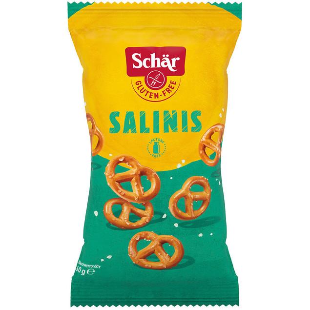 Salinis bezglutenowe precle 60g Schar