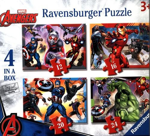 Puzzle Ravensburger 4w1 Avengers 12/16/20/24