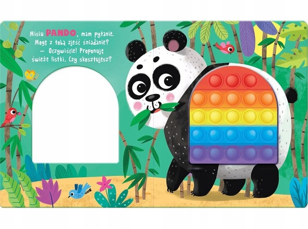 WESOŁE ZOO Książeczka Sensoryczna z POP IT Grażyna Wasilewicz 0+ Aksjomat