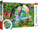 Puzzle Spiralne 1040 Układanka Tropikalne ZWIERZĘTA Tukan Natura 12+ Trefl