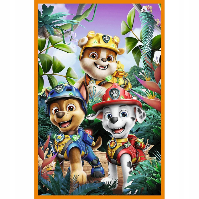 Trefl Puzzle 3x80 el. Psi Patrol, Bohaterowie dinozaurów