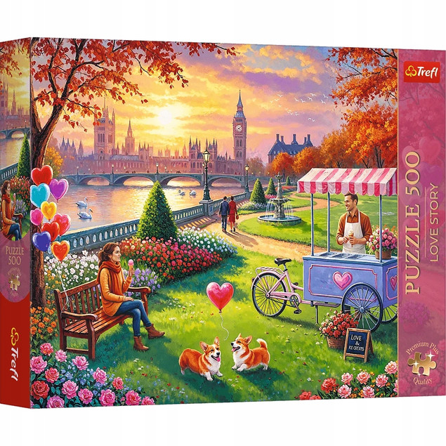 Puzzle Trefl Love Story: Romantyczny Londyn 500 elementów Premium Plus