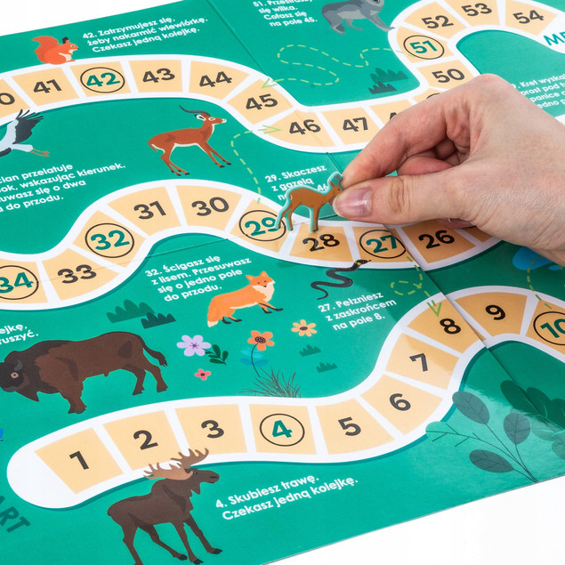 Wyklejanka Gra 2w1 Gdzie one żyją? Zwierzęta Europy mapa kreatywna Kidea