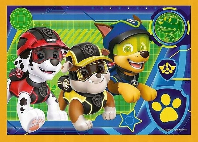 Puzzle 4w1 Układanka Dla Dzieci PSI PATROL Pieski Pies Paw 207 el. 4+ Trefl