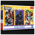 Puzzle Trefl Avengers Dni pełne akcji + 3x80 el.