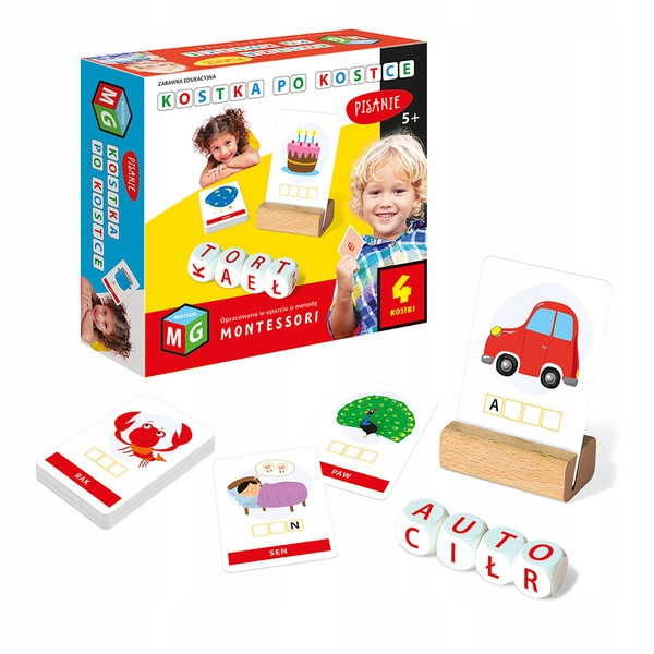 Kostka po Kostce Pisanie Montessori Multigra