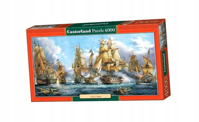 Puzzle 4000 Układanka BITWA MORSKA Statek Morze Krajobraz 9+ Castor