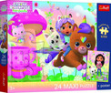 Puzzle Trefl 24 elementy Gabby na ratunek Koci Domek Gabby