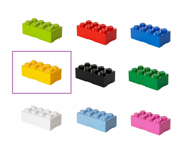 Śniadaniówka LEGO Klocek 8 Lunch Box Żółta 950 ml