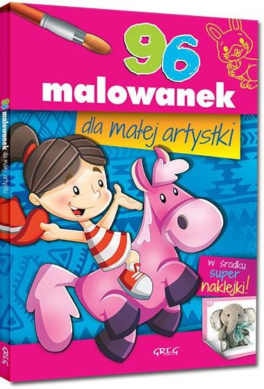 Kolorowanka 96 Malowanek Dla Małej Artystki + Super Naklejki Greg