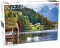 Puzzle Tactic Swans on a Lake 500 elementów – Układanka Krajobrazowa dla Rodziny