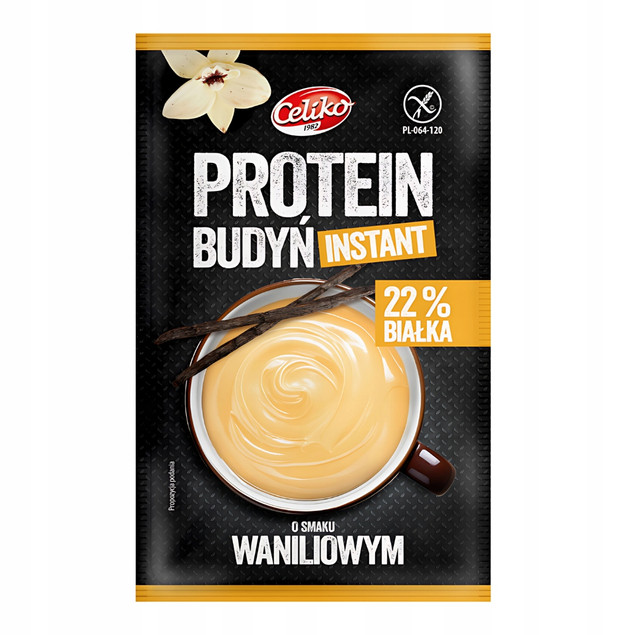 2x Budyń proteinowy waniliowy bezglutenowy 40 g Celiko
