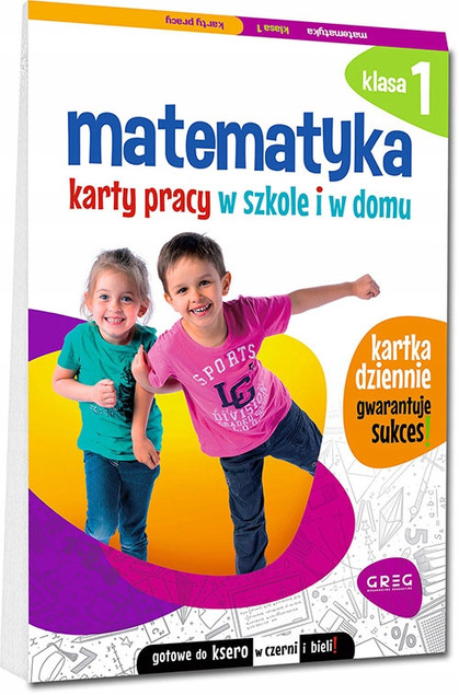 ZESTAW Pierwszaki Karty Pracy Klasa 1 Sylaby Angielski Matematyka 4w1 Greg