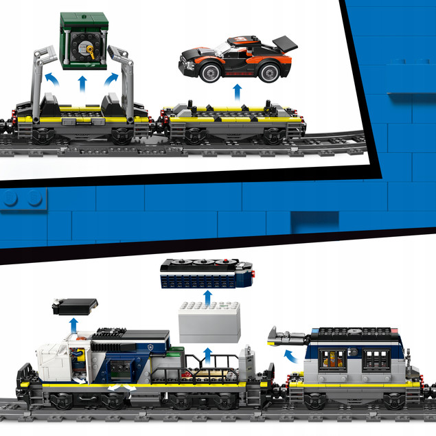 LEGO City 60508 Napad na Policyjny Pociąg Powered Up Zestaw Kolejowy Klocki dla Dzieci 7+