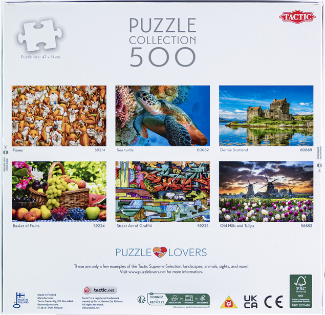 Puzzle 500 elementów Słonie Tactic