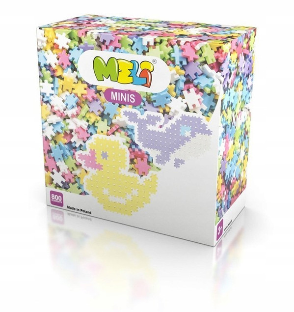 Klocki Konstrukcyjne MELI Minis Wafle Pastel 800 elementów
